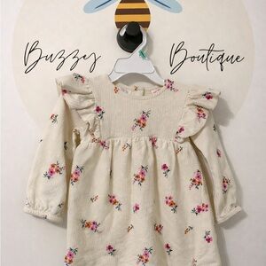 Zara Cream Floral Dress